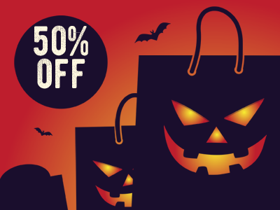 Halloween Promo 50% OFF premium wordpress theme website templates wordpress theme