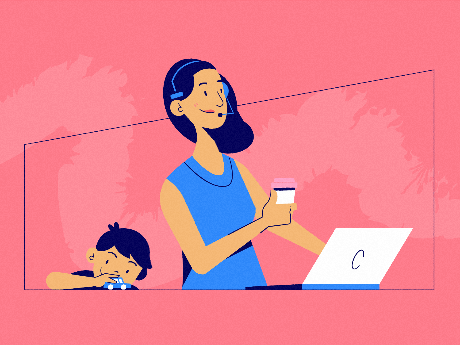 Parenting is a Full-Time Job by Darin Lammers for Siege Media on Dribbble