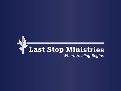 Last Stop Ministries church branding church design cross logo dove logo