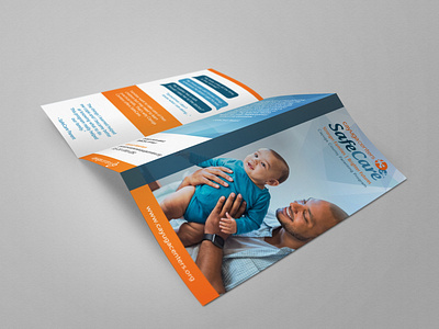 Safecare brochure design healthcare human services indesign