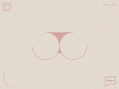 Letter W 36days w 36daysoftype ass pink