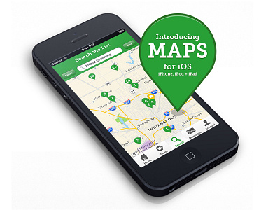 Angie's List iOS app Maps