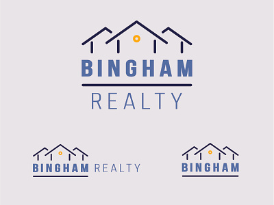 Bingham Realty branding design logo type typography