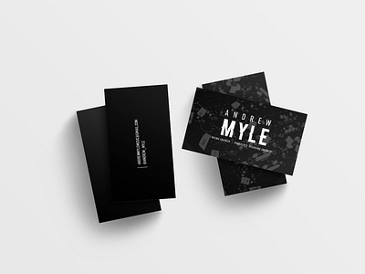 Andrew Myle Business Cards busines card graphicdesgin music