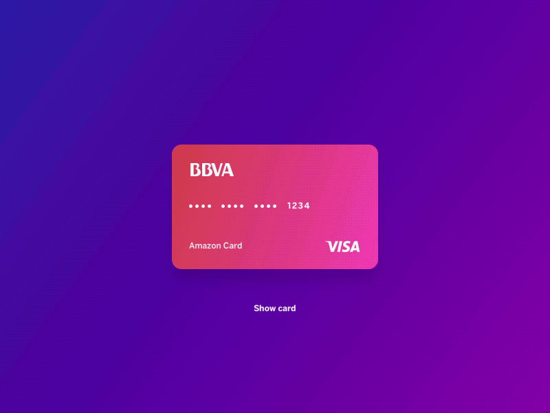 Digital Card BBVA bank bbva card hide merchant online banking security ui visa