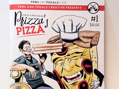 Prizza's Pizza: Son of a Prizzaman #1 anchovies clip studio comics graphic novel illustration photoshop pizza