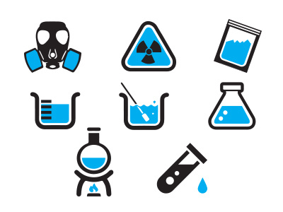 Breaking Bad Icons breaking bad chemistry icons vector