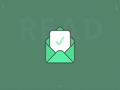 Read Email - Icon [Ilustração] art design email icon icon design identity illustration minimal read symbol ui design ux design