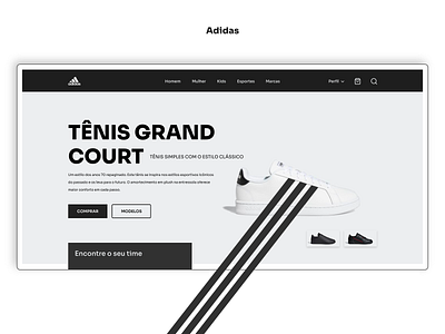 Adidas - Redesign Concept [Web] adidas adobe xd design interface minimal project ui design ux design web design
