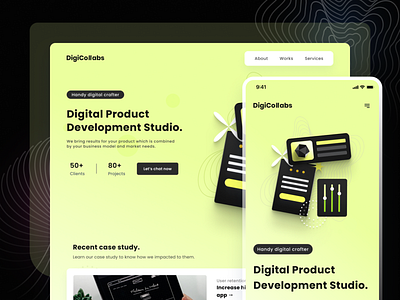 DigiCollabs ✴ Agency Landing Page