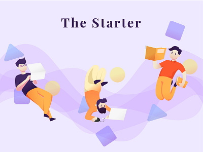 The-Starter design hacker hipster hustler illustration start up starter tech