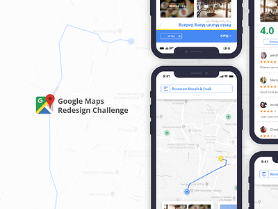 Google Maps Redesign Challenge