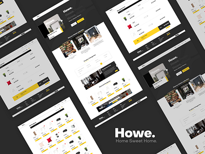 Howe. UI Design decoration design ecommerce home ui ux website
