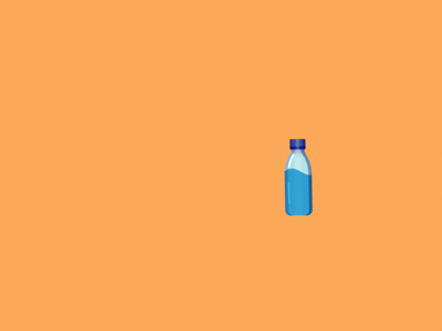 Bottle Flip Close-Up animation character duik google motion ui
