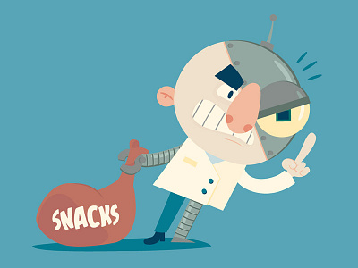 Prof. Snackbot illustration