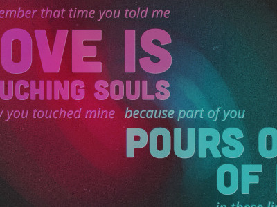 A Case of You colorful joni mitchell lyrics typography wallpaper