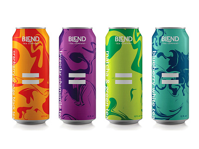 Blend Tea Co. blacklivesmatter blend box can equality feminism human rights lgbtq package design pattern tea