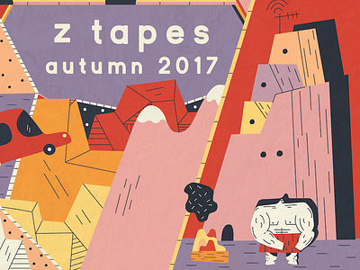 Z Tapes Autumn 2017 Compilation album art colorful ketamine