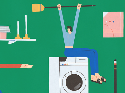 yes! that is good cleaning ;) cleaning colorful illustration