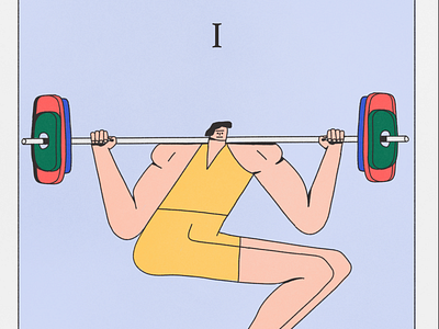 gym tarot card one: squat