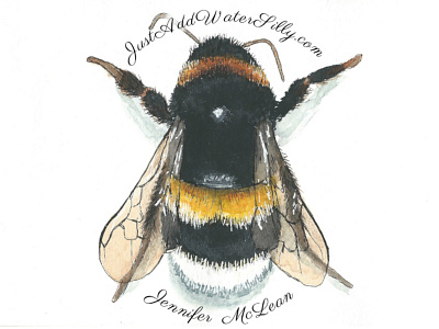 Proof Bumble Bee bee bumble bee illustration insect logo mascot watercolor painting