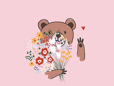 Flower and Bear