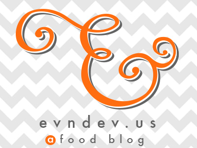 Ev n Dev: A Food Blog. Coming soon! ampersand blog design food graphic typography web website