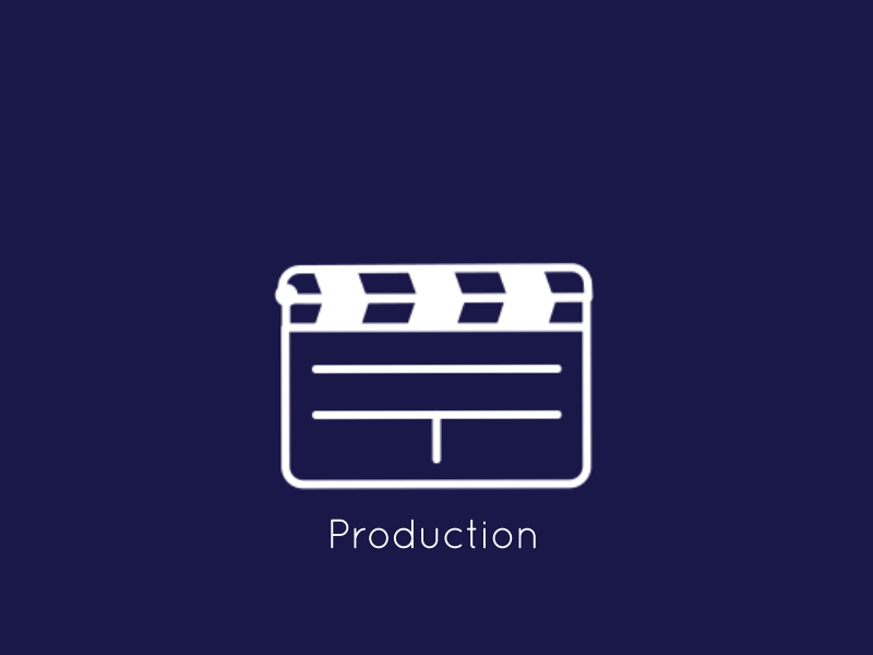 Production Icon animation clacker film gif icon motion motion design motion graphics movie production