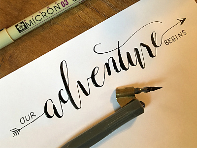 Our Adventure Begins - Wedding Logo