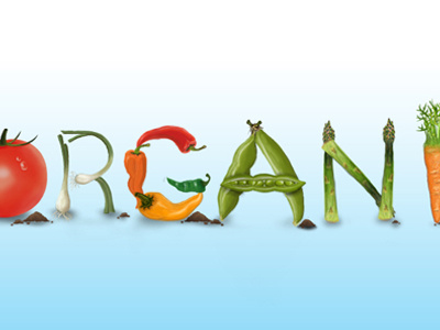 "Organic" Text-Based Imagery bright clean colorful digital painting organic text based imagery type typography