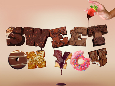 "Sweet on You" delicious food photo manipulation sweet tasty tutorial