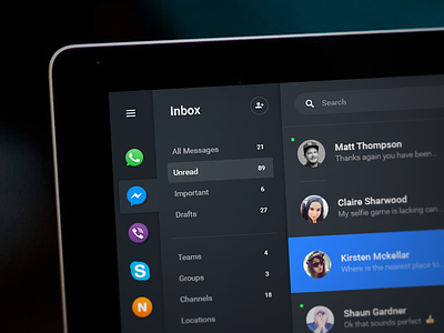 Instant Message - Chat Dashboard