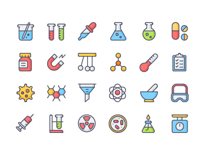 Chemistry Icon Set by NamLy on Dribbble