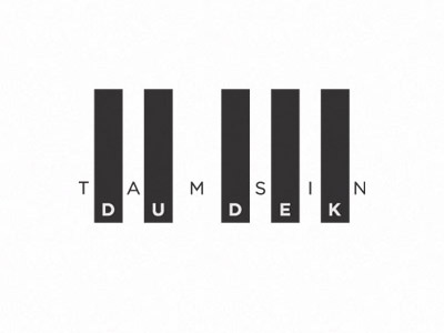 Tamsin Dudek logo black dudek keys logo piano tamsin teacher texture white
