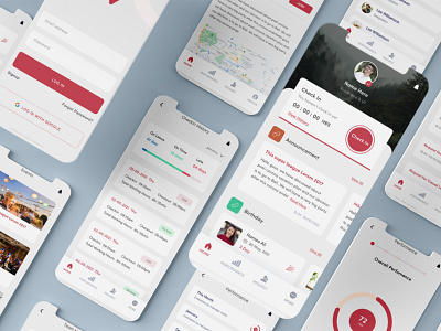 Time & Performance manager - Mobile App app checkout design designs typography ui ux