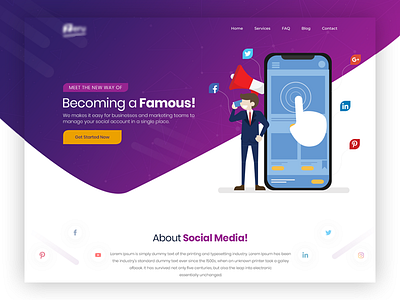Social Media Website Design