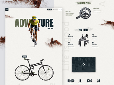 Bike Shop - Template Design adobe clean creative design shop sport typography ui web webdesign website wordpress wordpress design