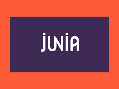 JUNIA - 01 animated logo animation branding design explainer video flat design kinectic typography kinetictype logo motion design rebranding school typography