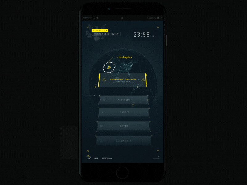 UI in app animation app interaction interaction design interface iphone mockup motion design sfui ui ux