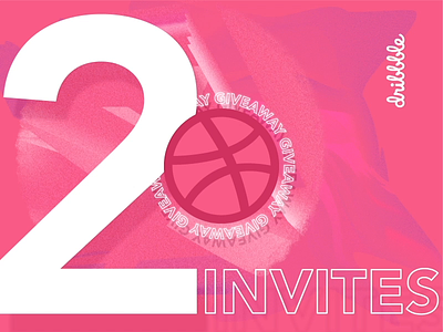 2 Invites Give Away dribbble dribbbleinvite give away giveaway glitch invite invite giveaway invites motion outline texture