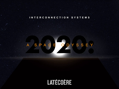 Latécoère - Interconnection Systems - Convention convention logo motion design odyssey space sunrise video