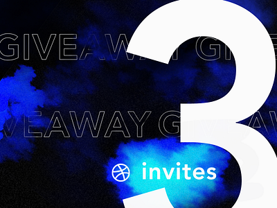 3 Invites Give Away dribbble dribbbleinvite give away giveaway invite invites