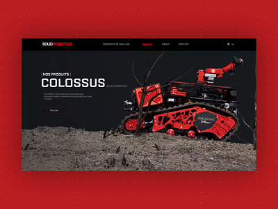 Solid Robotics Website army branding design interactive design product robot technical ui website