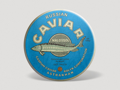 Caviar caviar fish food metal old packaging product retro russia vintage