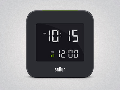 Braun clock icon
