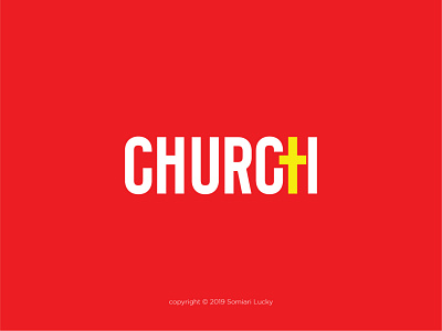 Church calligram church cross expressive type expressive typography logomark naija calligram challenge typeplay