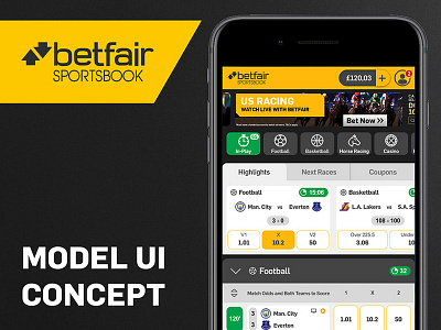 Betfair Sportsbook - Mobile UI Concept