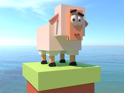 lowpoly sheep