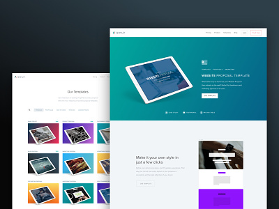New Qwilr Landing Pages branding color gradient landing layout page ui website