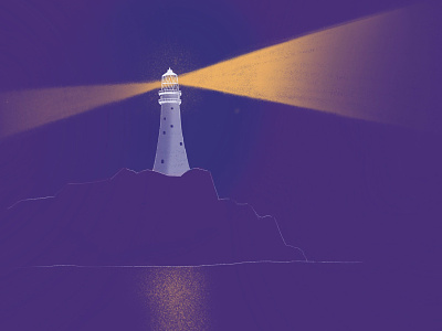 Lighthouse color illustration ipadpro procreate sketch